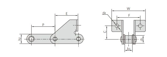 S52F11SD to C45F1SD - 38.1 mm to 41.4 mm pitch