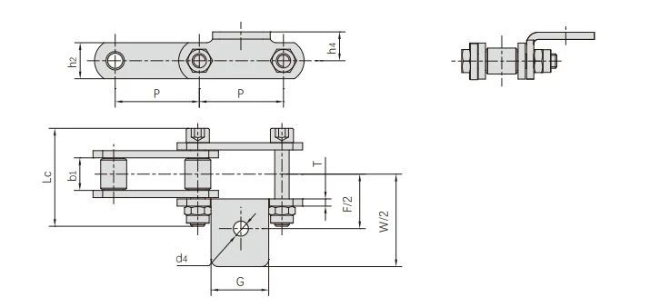 S77A1F2 to S77F2A1 - 58.34 mm pitch
