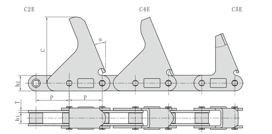 CA2060H-C2E to CA2060H-C5E - 38.1 mm pitch