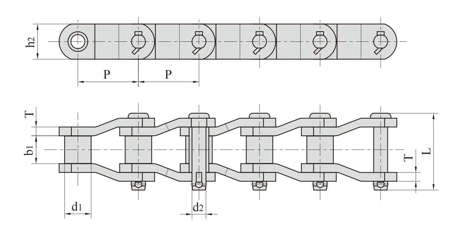 1Heavy duty cranked-link transmission chains 1Heavy duty cranked-link transmission chains